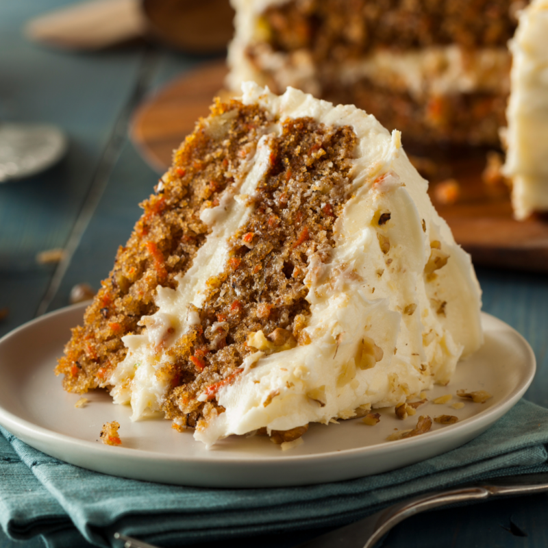 carrot cake stock image